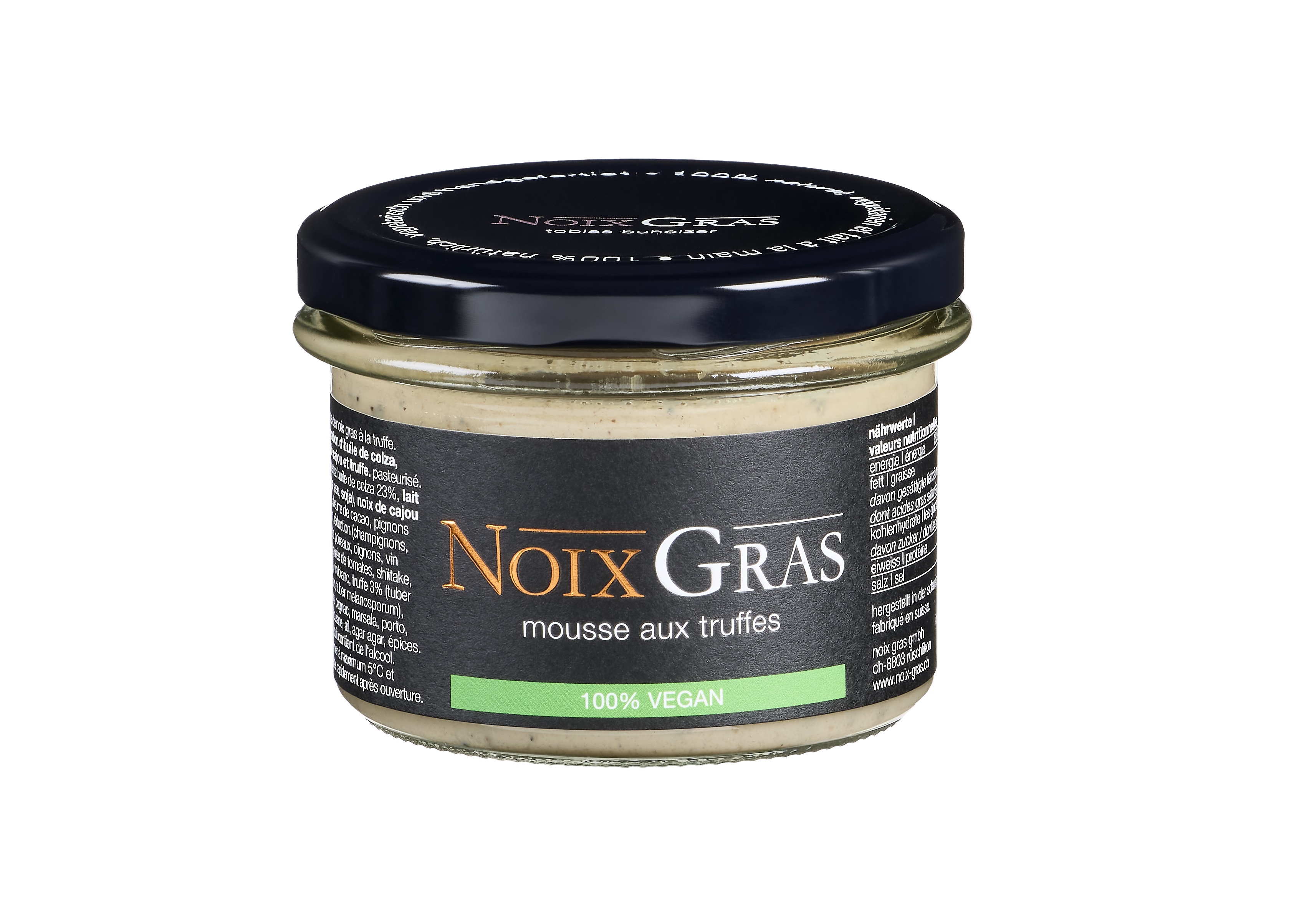 glas noix gras mousse aux truffes